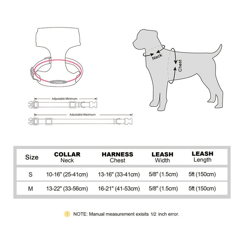 Creative Solid Color Harness Bow Pet Vest