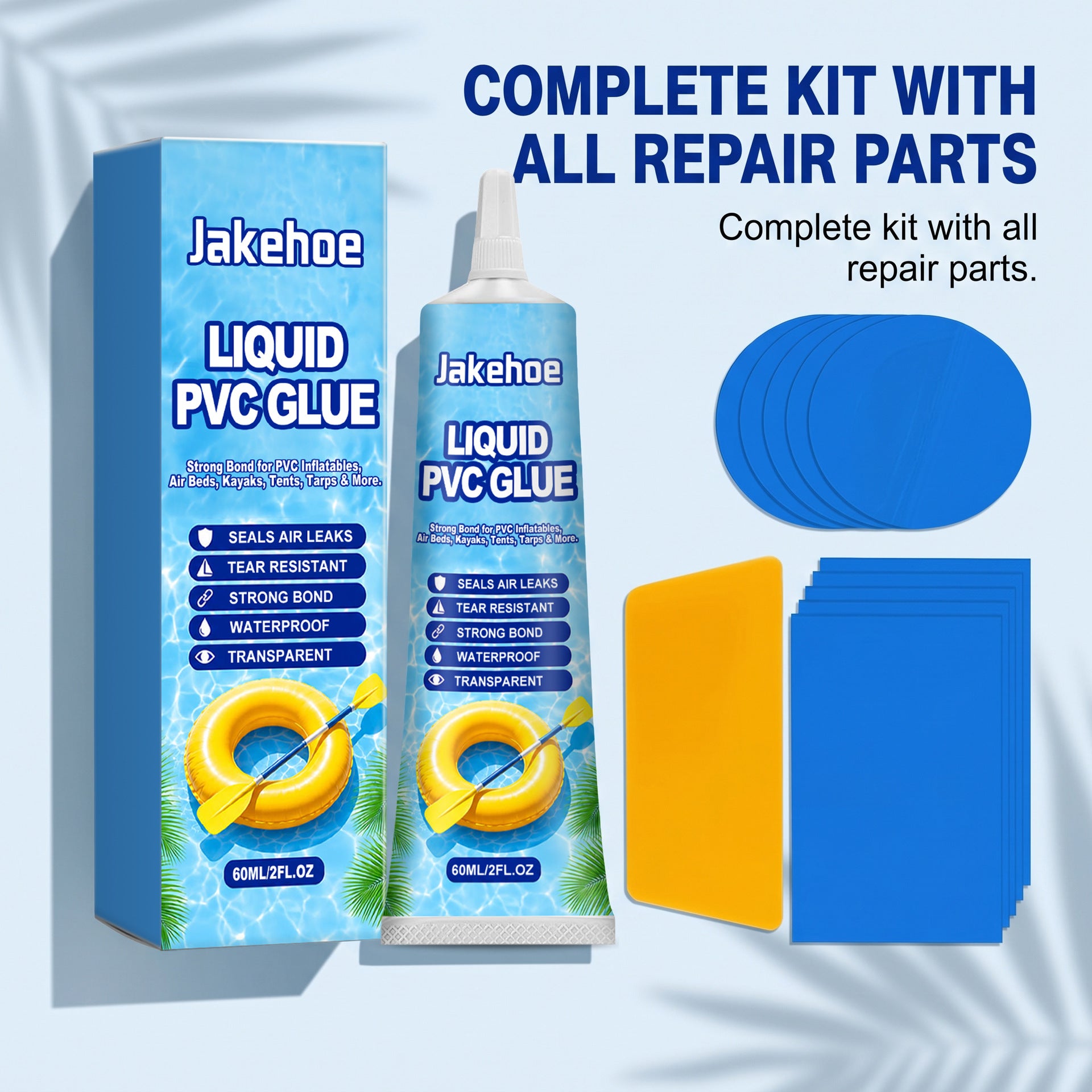 JAKEHOE Kit de réparation de matelas gonflables