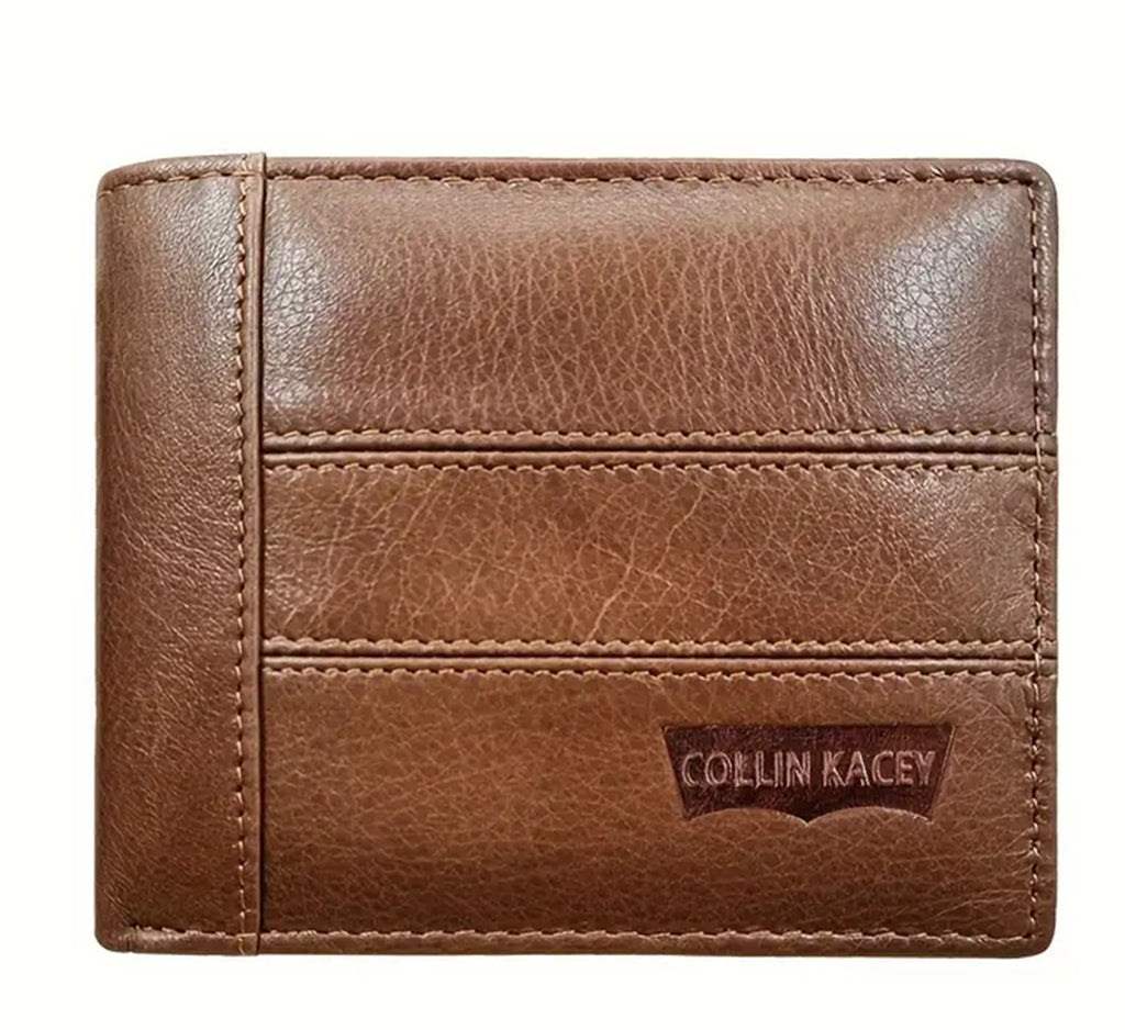 Courte mode de portefeuille pour hommes Cowhide