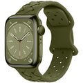 Bamboo Plaid Dentelle Solide Silicone Sports Apple Bracelet