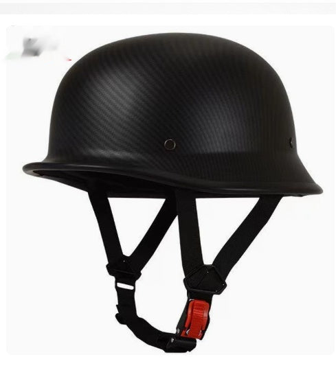Casque de moto simple Retro en acier soldat