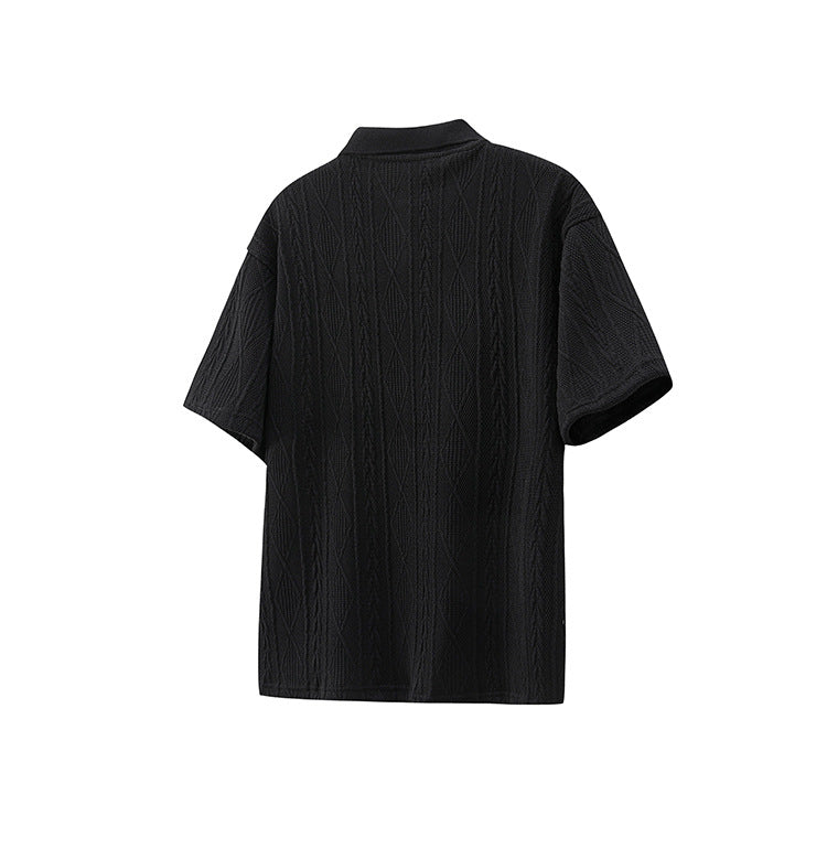 T-shirt Lapels Retro pour Homme