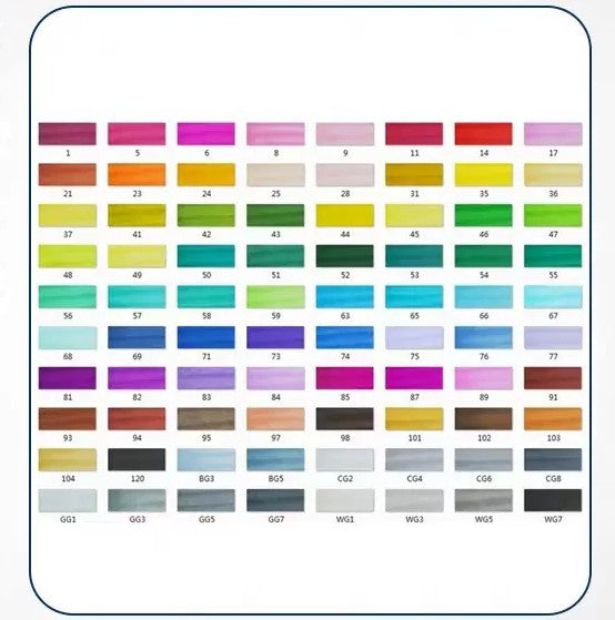 Double-tête alcool huileux couleur Animation stylo de peinture pour les étudiants professionnels d'art