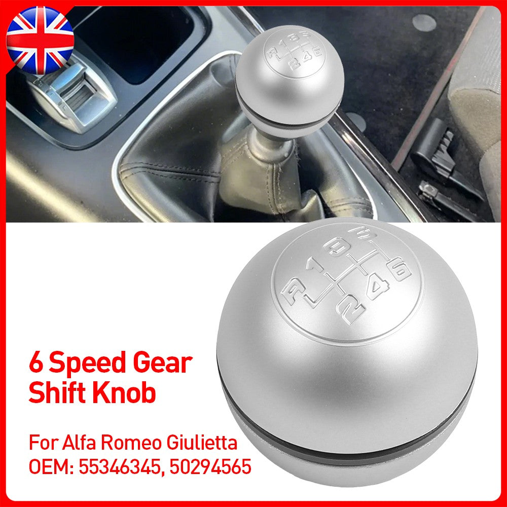 6 Speed Gear Stick Sh Ift Knob Lever 50294565 55346345 Pour un Lfa Romeo Giulietta