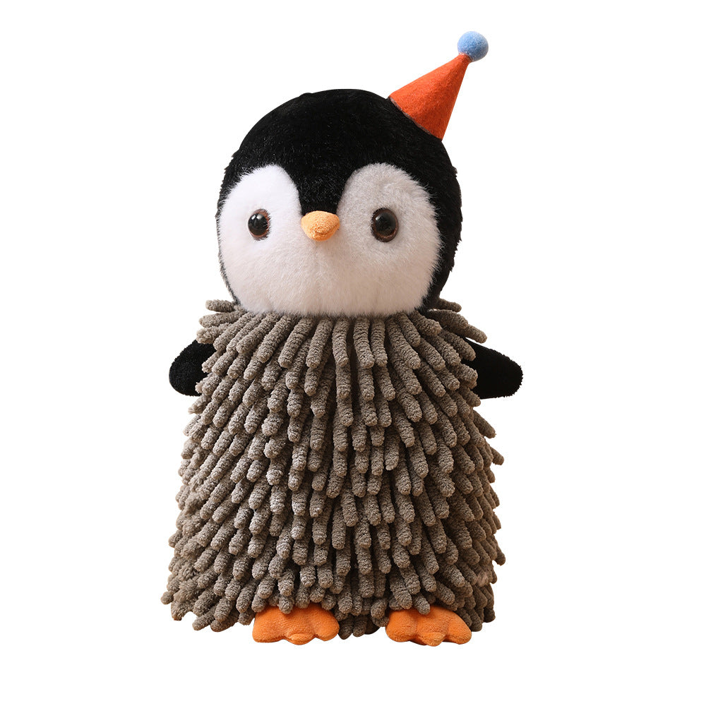 Pingouin Cartoon Chenille Poupée à la main