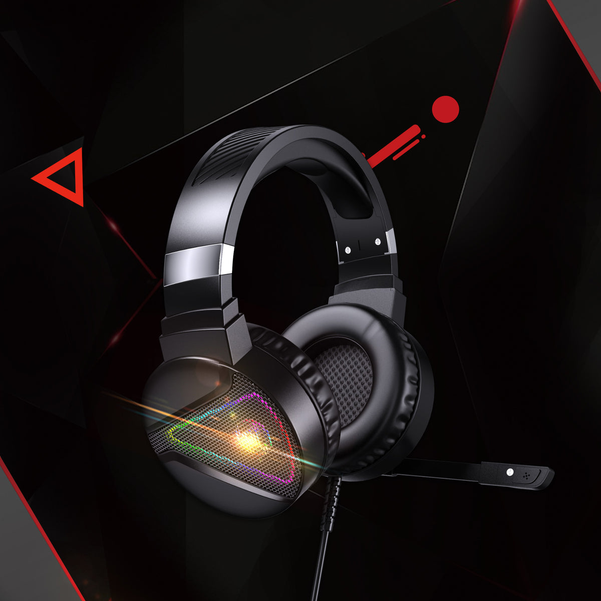 Casque ABS lumineux RGB