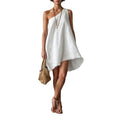 Robe asymétrique décontractée pour femmes