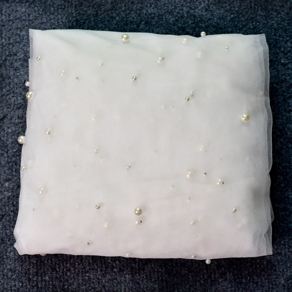 Industrie lourde de luxe voile de perles de mariée