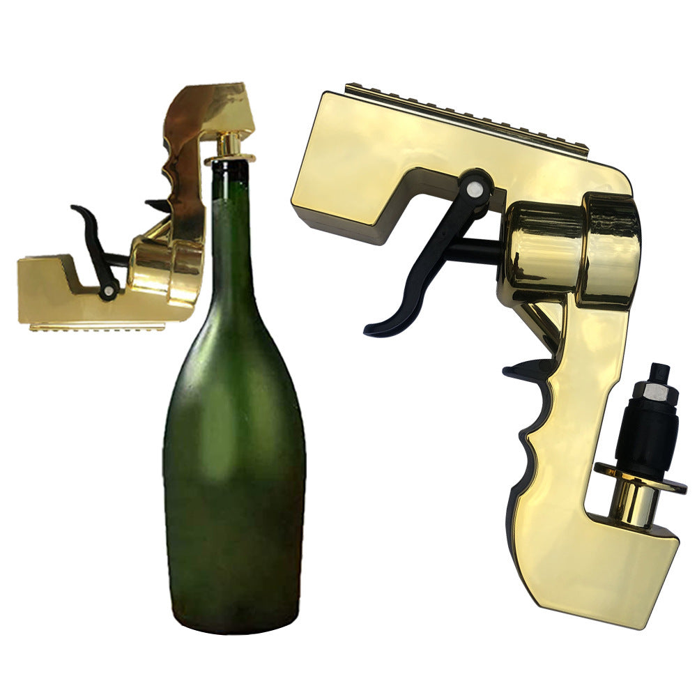 Gun de Champagne en or avec bouchon de bouteille pour le club de nuit fête anniversaire de mariage Pool Bar KTV
