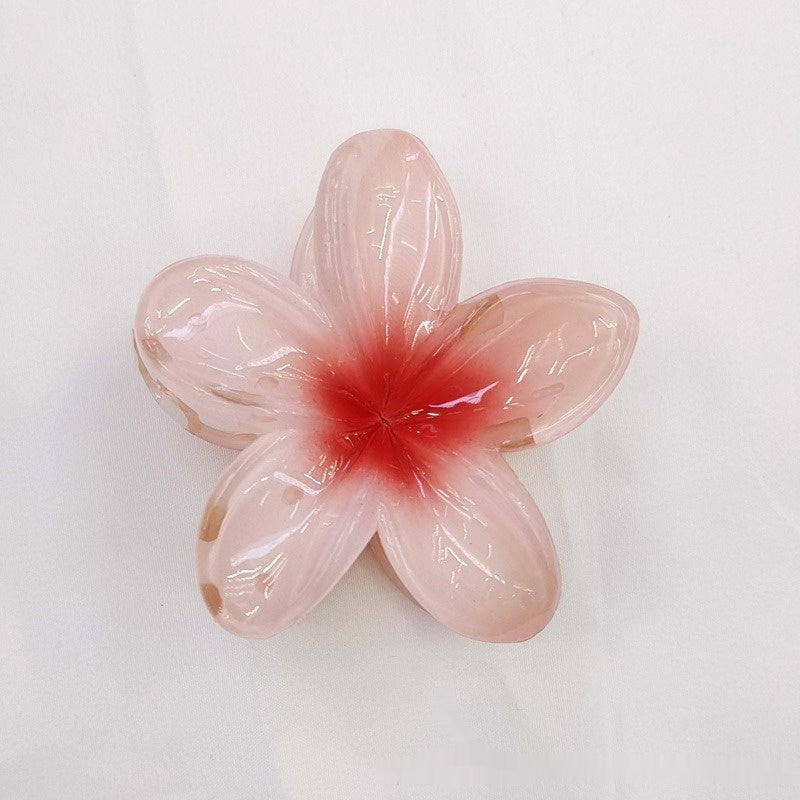 Fleur d'oeuf Bauhinia Retour Spoon Grasping Clip capillaire