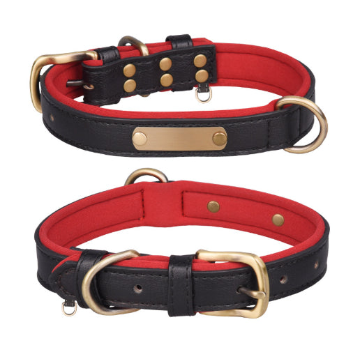 Collier de chien respirant Retro en cuir
