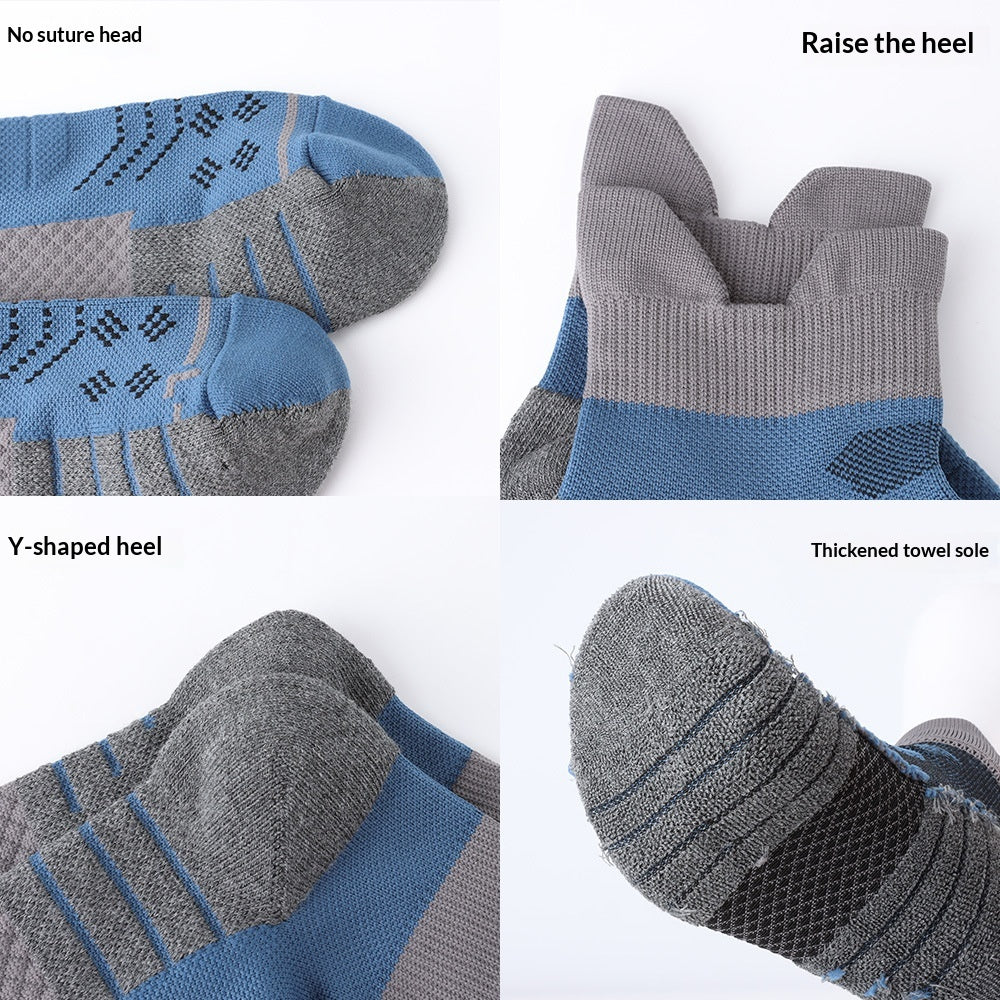 Hommes Été Chaussettes antibactériennes absorbantes antidérapantes à faible compression