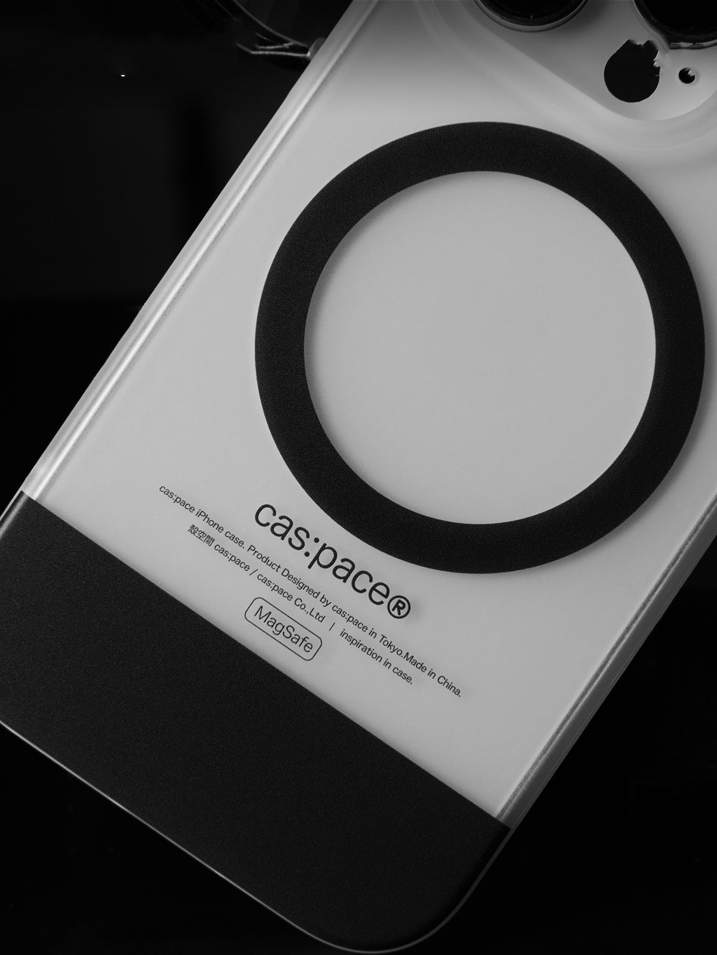 Noir Anneau magnétique Charge Magsafe Cas de téléphone approprié