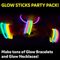 Glow Sticks Party Supplies 100pk - 8 pouces Glow In The Dark Light Up Sticks Party Favorors