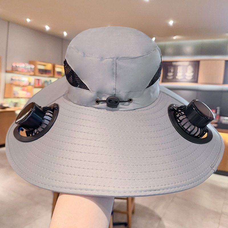 Chapeau d'éventail solaire avec grand chapeau d'ombre solaire pour les hommes