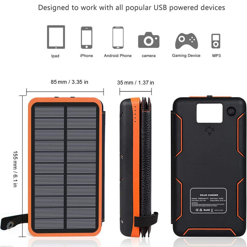 Exterieur Portable Waterproof Polding Solar Charging Group
