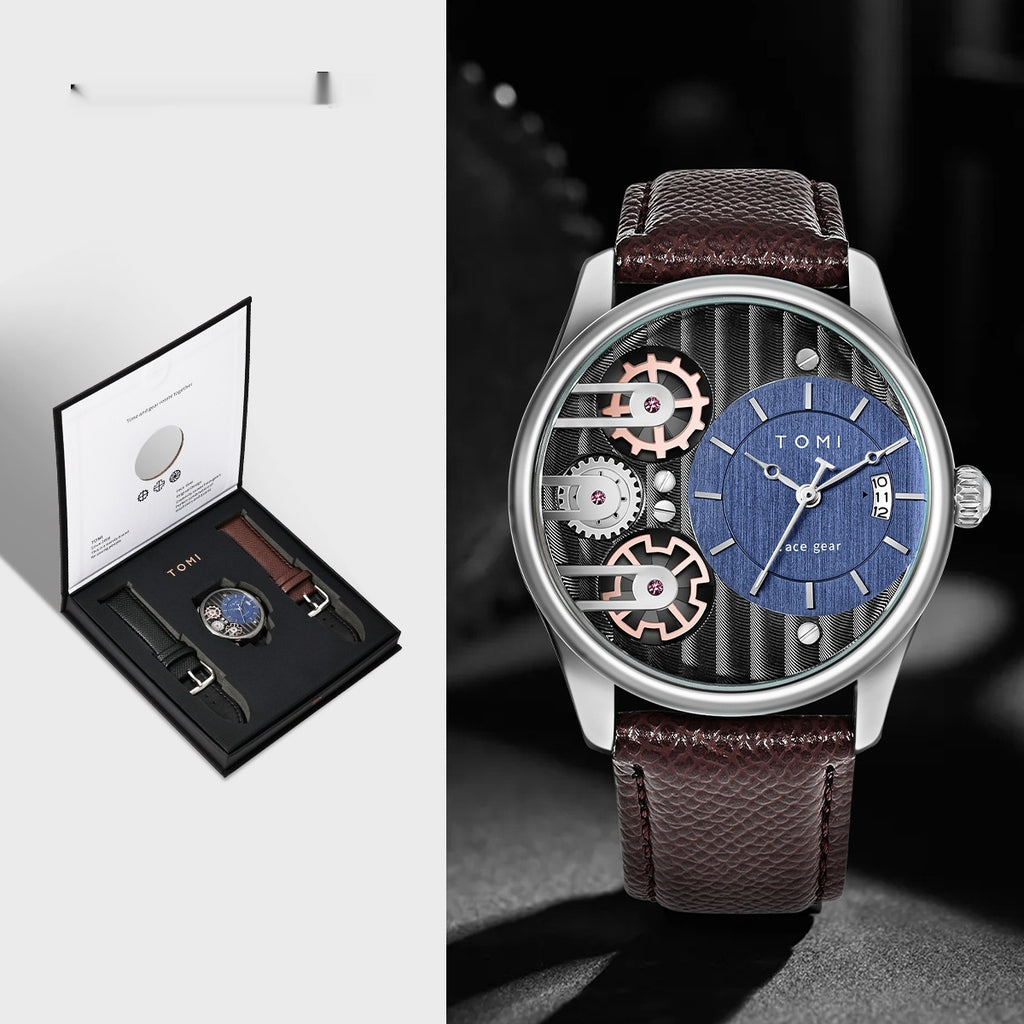Quartz European Style Hollow-out boîte cadeau Montre étanche
