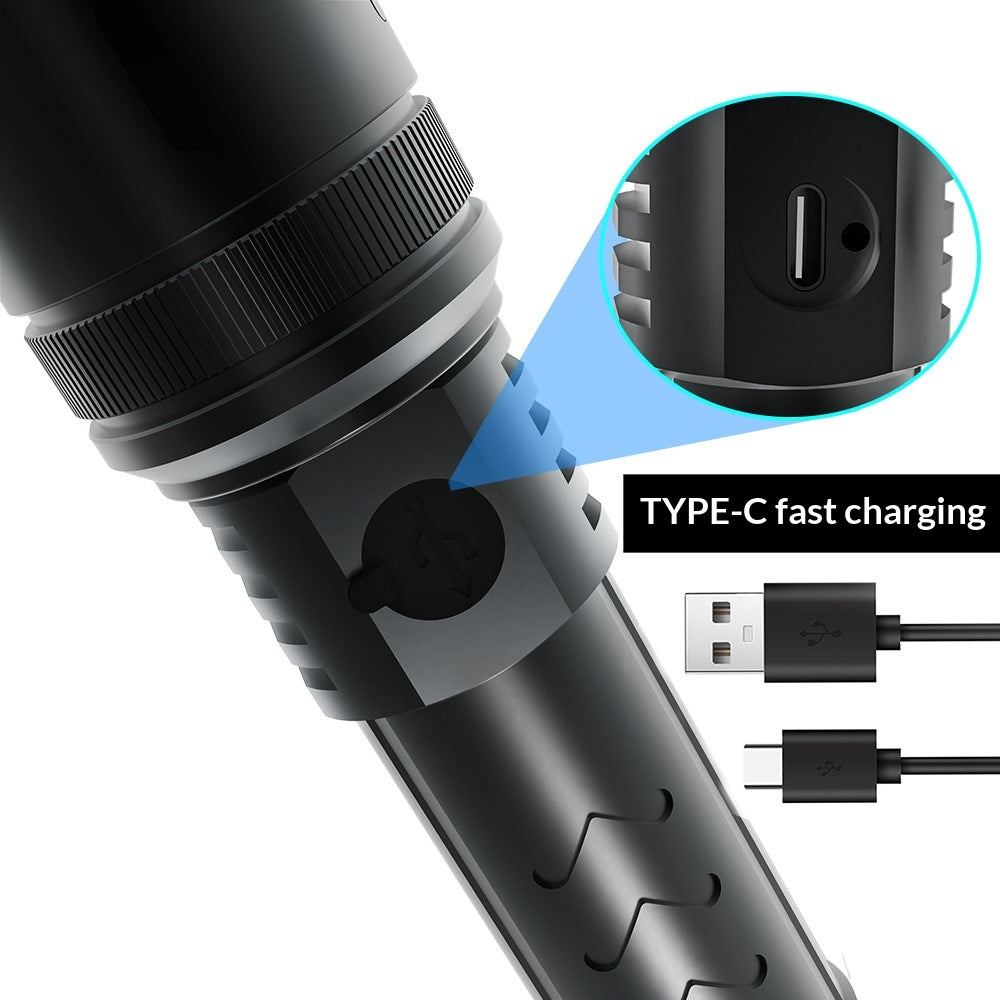 Lampe de poche portable longue durée avec capacité de charge