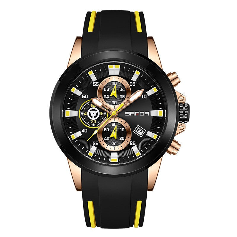 Men's Quartz Watch Fashion Calendar