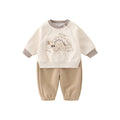 Garçons 2 pièces Caricature 3D Dinosaur Outdoorwear Ensemble de printemps