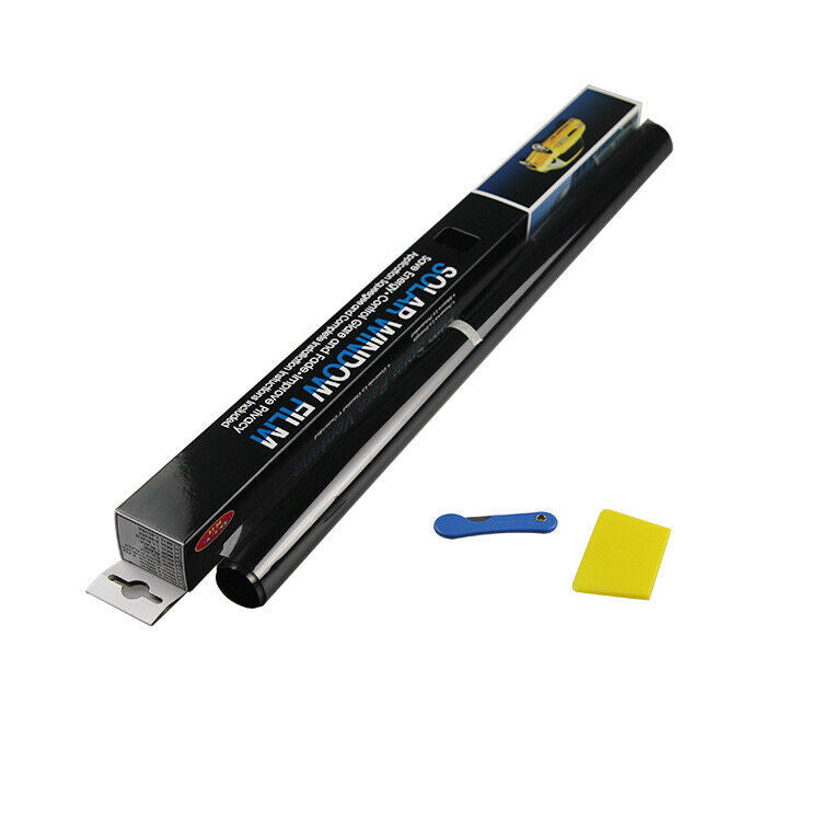 6M X 75CM CAR WINDOW TINT FILM KIT TINTING SUPER DARK BLACK LIMO À TUBE