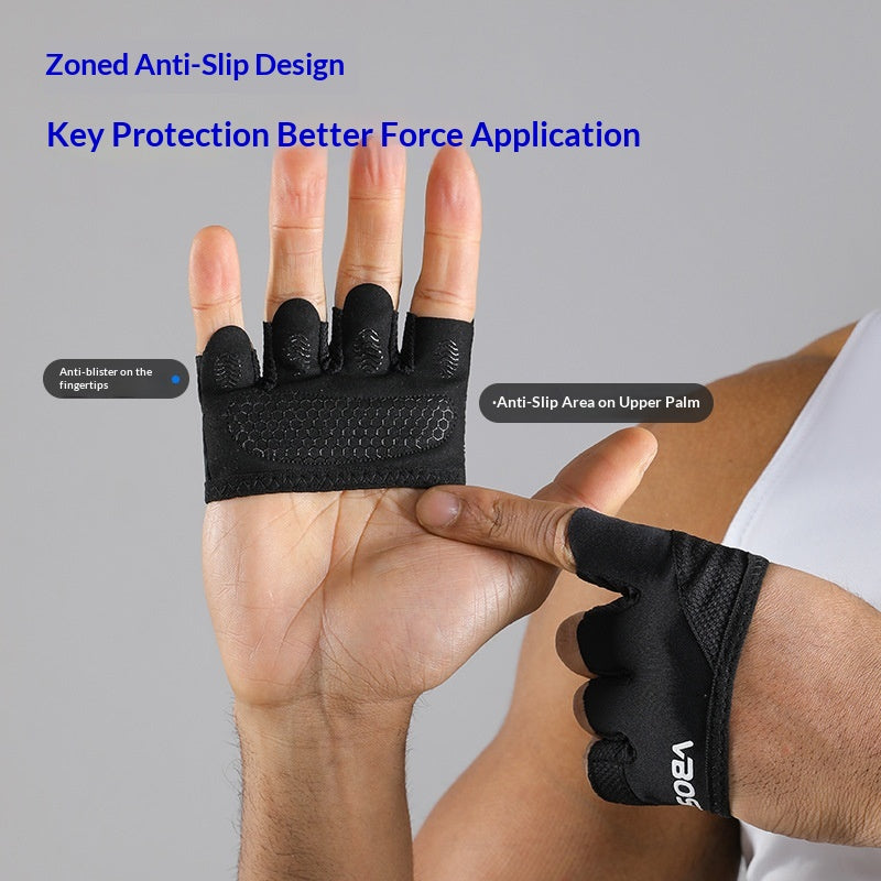 Gants de fitness avec demi-doigts résistants aux callos Et respirant
