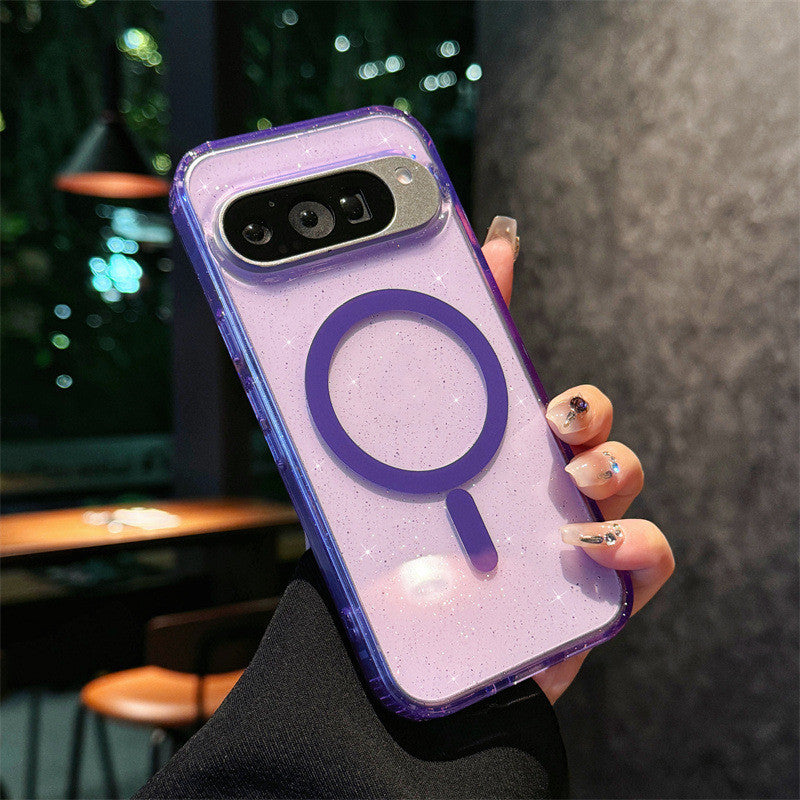 Étui de téléphone magnétique transparent Starry Sky