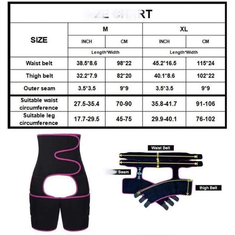 Ceinture triple en une ceinture et taille haute de taille de taille de formateur Hip Lifting Shaper Hip Zipper Ceinture