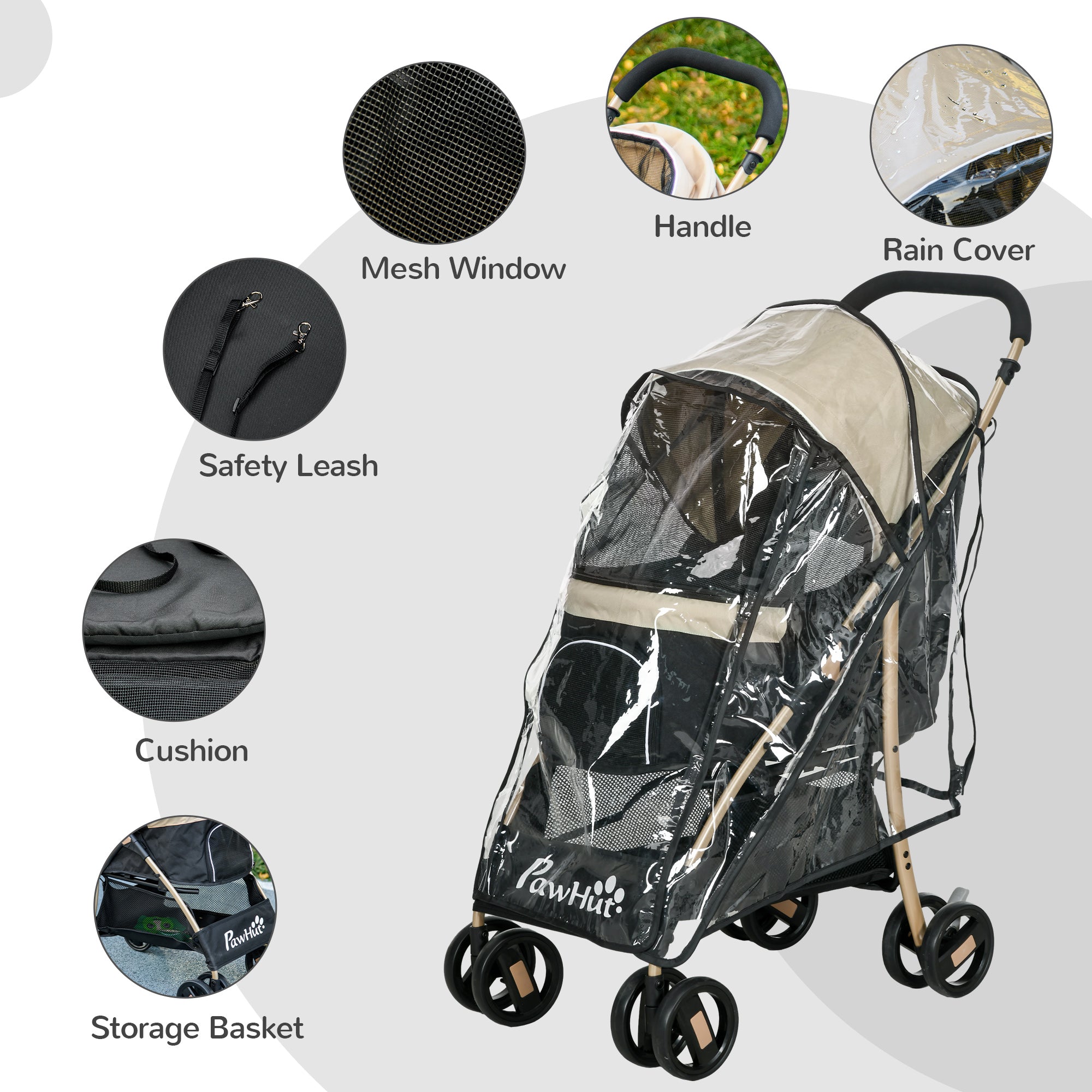 Poussette pour chiens de petite taille
