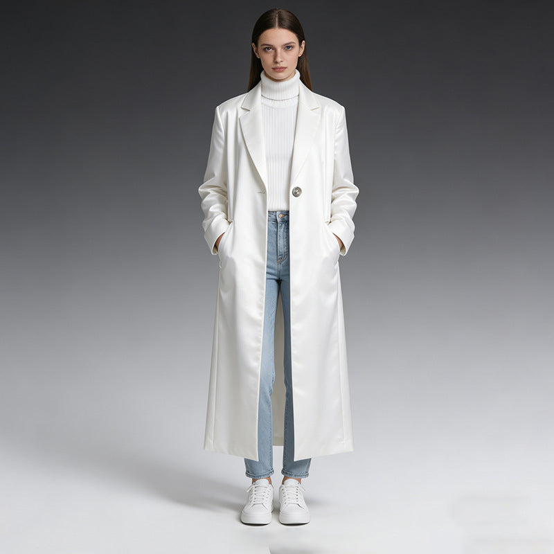 Manteau de trench pour femmes d'inspiration blazer