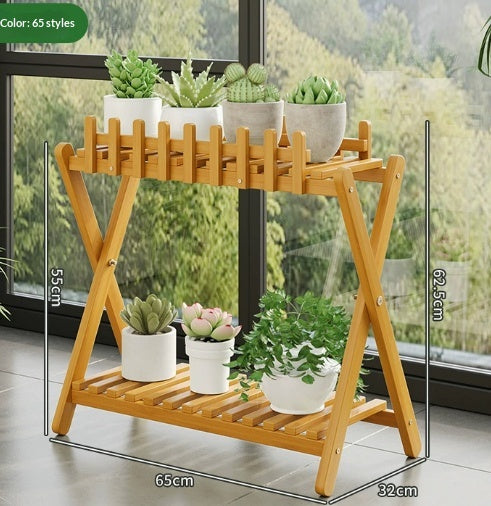 Moso Bambou Fleur Stand Multi-à étages Fleur Stand