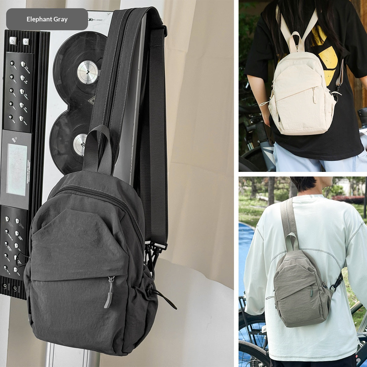 Sac transverse portable Sac à épaule multifonctionnel