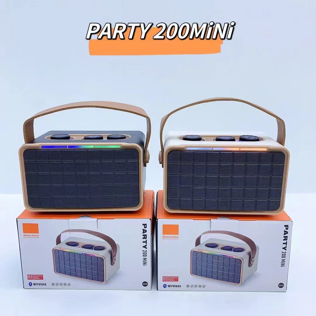 Haut-parleur Bluetooth extérieur RGB double-parleur portable