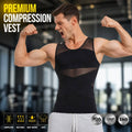 Réservoir de compression pour hommes Haut Mesh Respirant Bodybuilding Gym Vest Quick Dry Workout Manchette