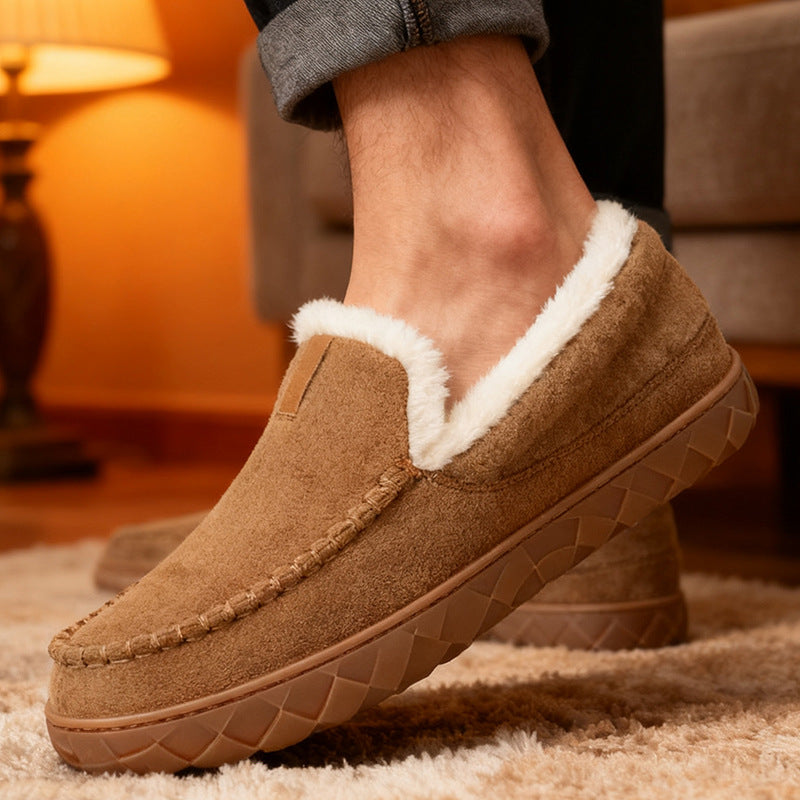 Bottes de neige thermique doublées de polaire pour hommes à usage extérieur