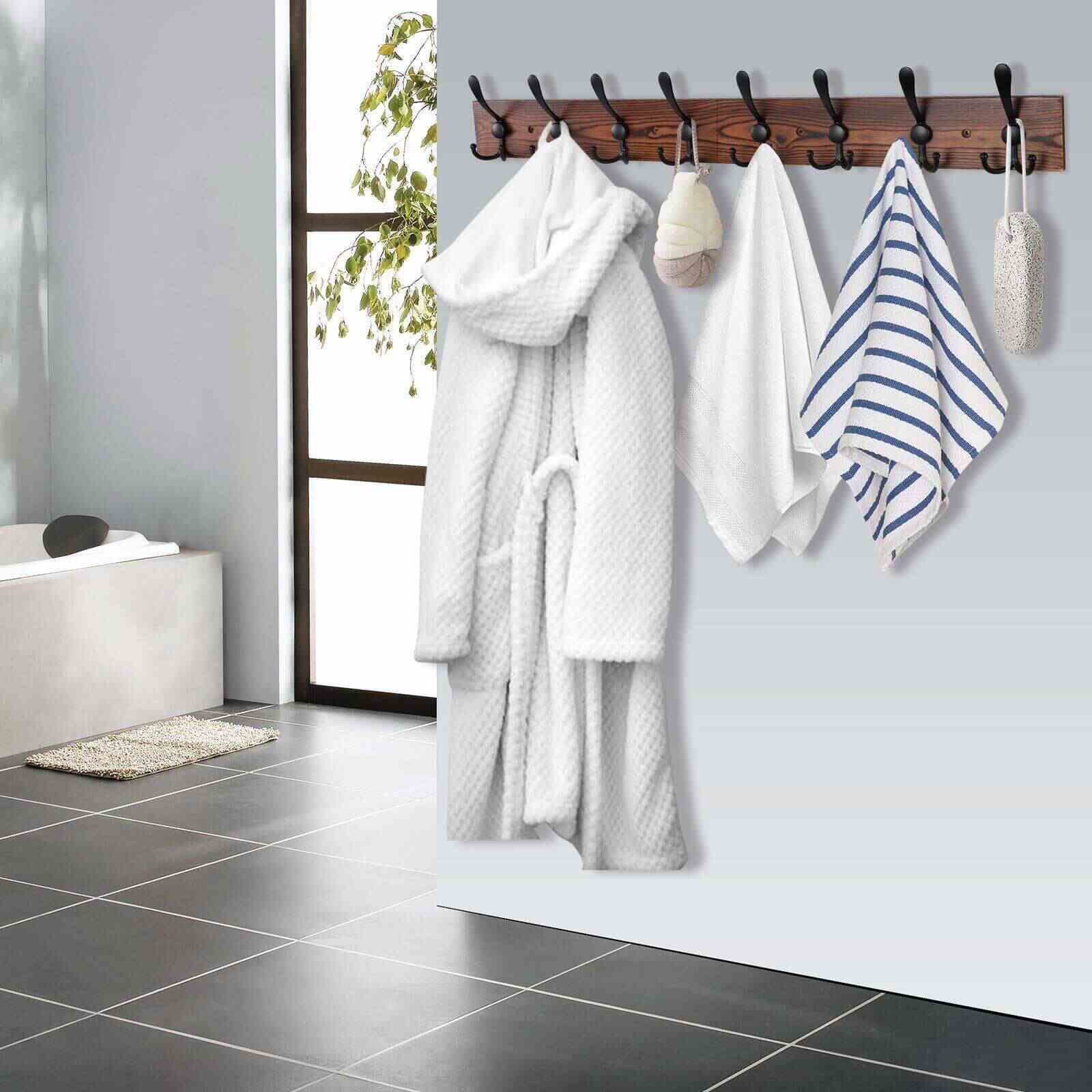 Crochet mural en bois massif polyvalent