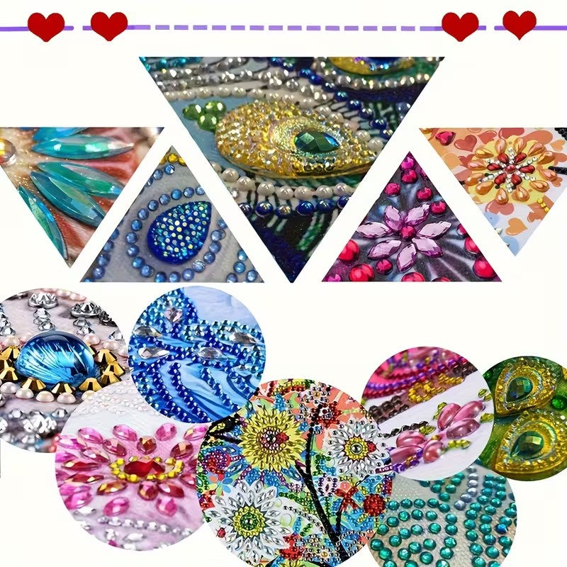 Kit de peinture diamant bricolage Kit carte d'anniversaire