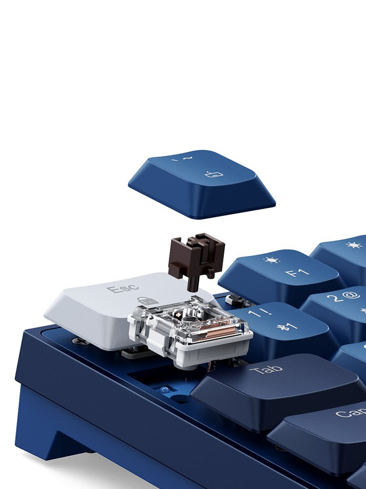 Ku102 Clavier mécanique sans fil Bluetooth Bureau Tea Shaft