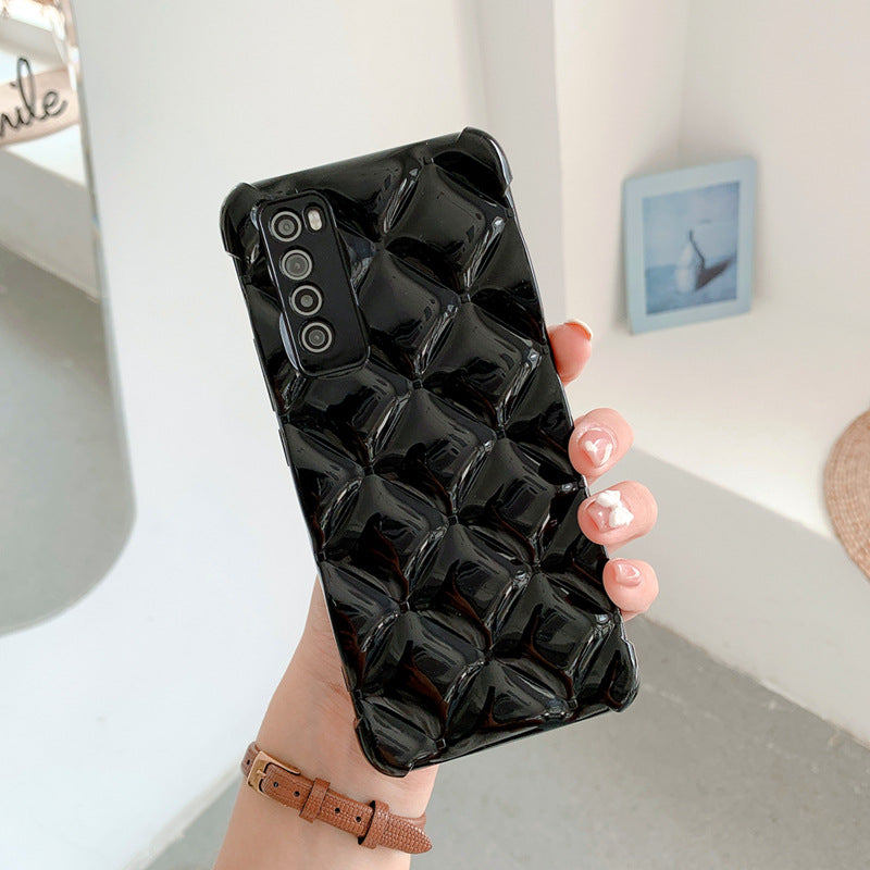 Boîtier de téléphone cellulaire diamant de silicone