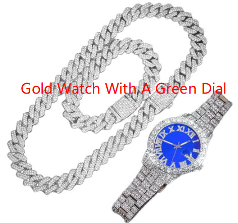 Jeu de montres Hip-Hop EuropeanAmerican 14mm Cuban-Link