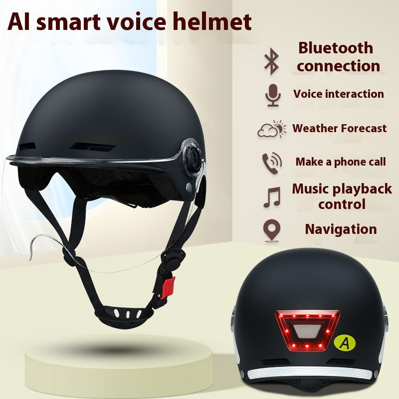 Casque de lumière d'avertissement de téléphone accessible Bluetooth Voice Smart