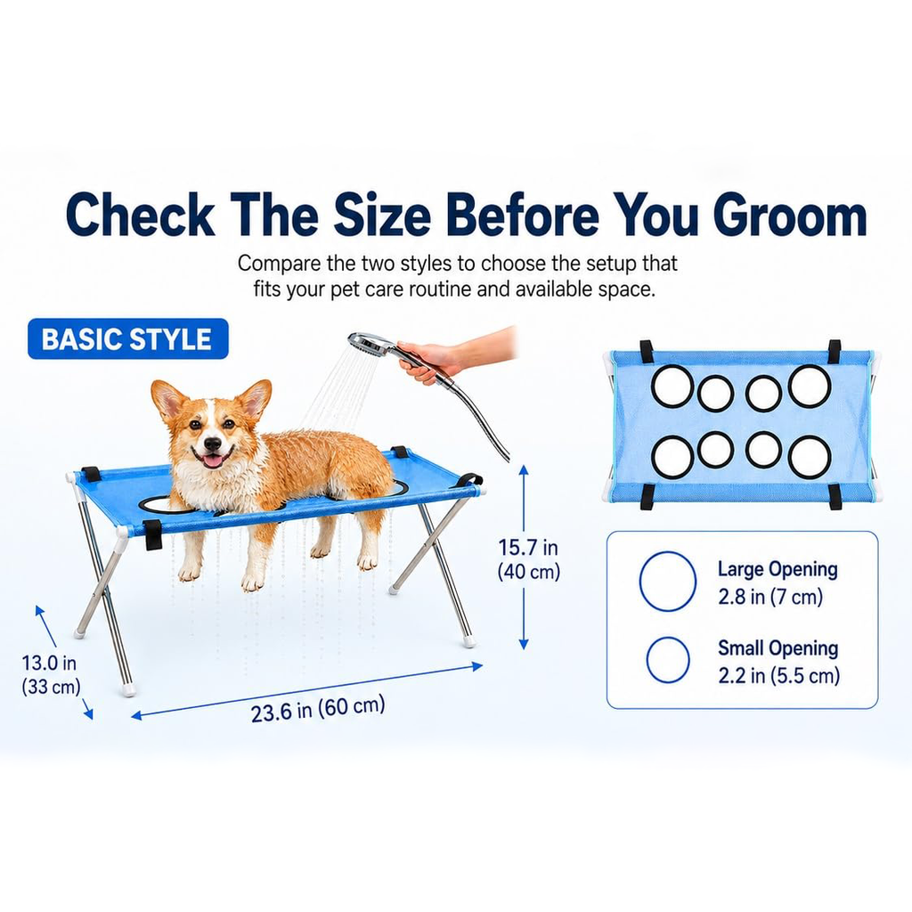 Foldable Dog Grooming Hammock, Small and Medium Dogs