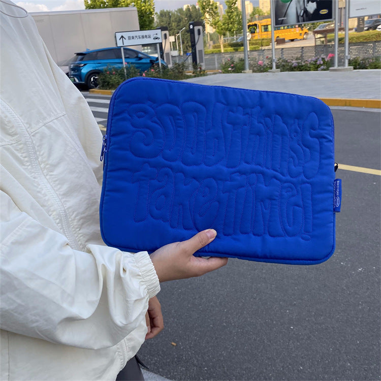 Sac de rangement brodé pour tablette portable