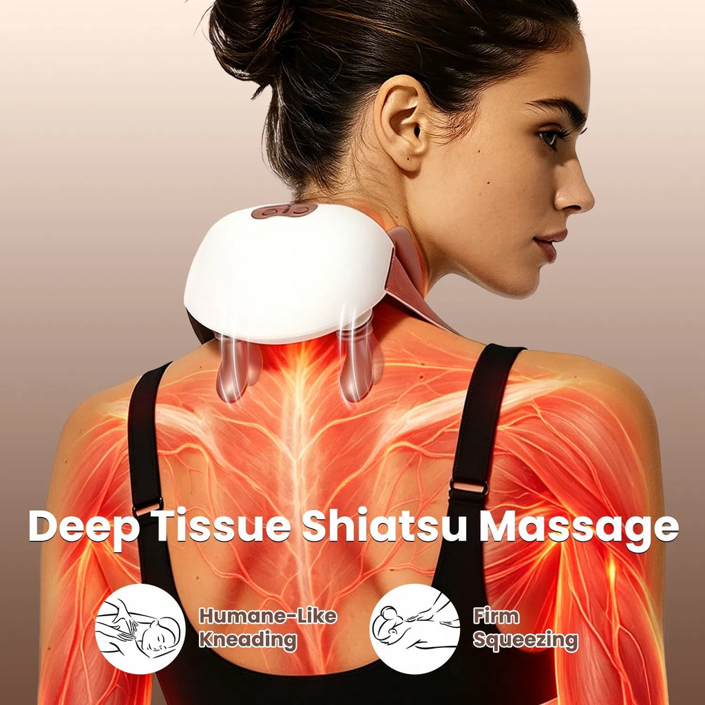 Massager sans fil Shiatsu Col avec chaleur