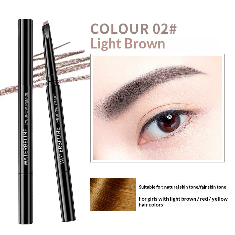 Crayon de sourcils étanche à double tête 3D multi-effets Lian