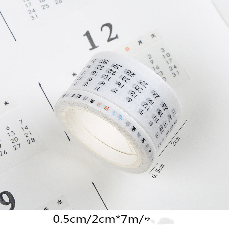 Sticker de compte à main numérique Gestion du temps Mois Semaine
