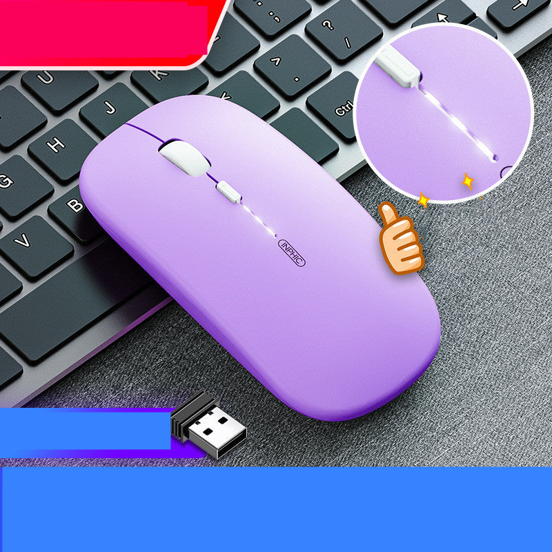 Mouse sans fil de charge de bureau silencieux
