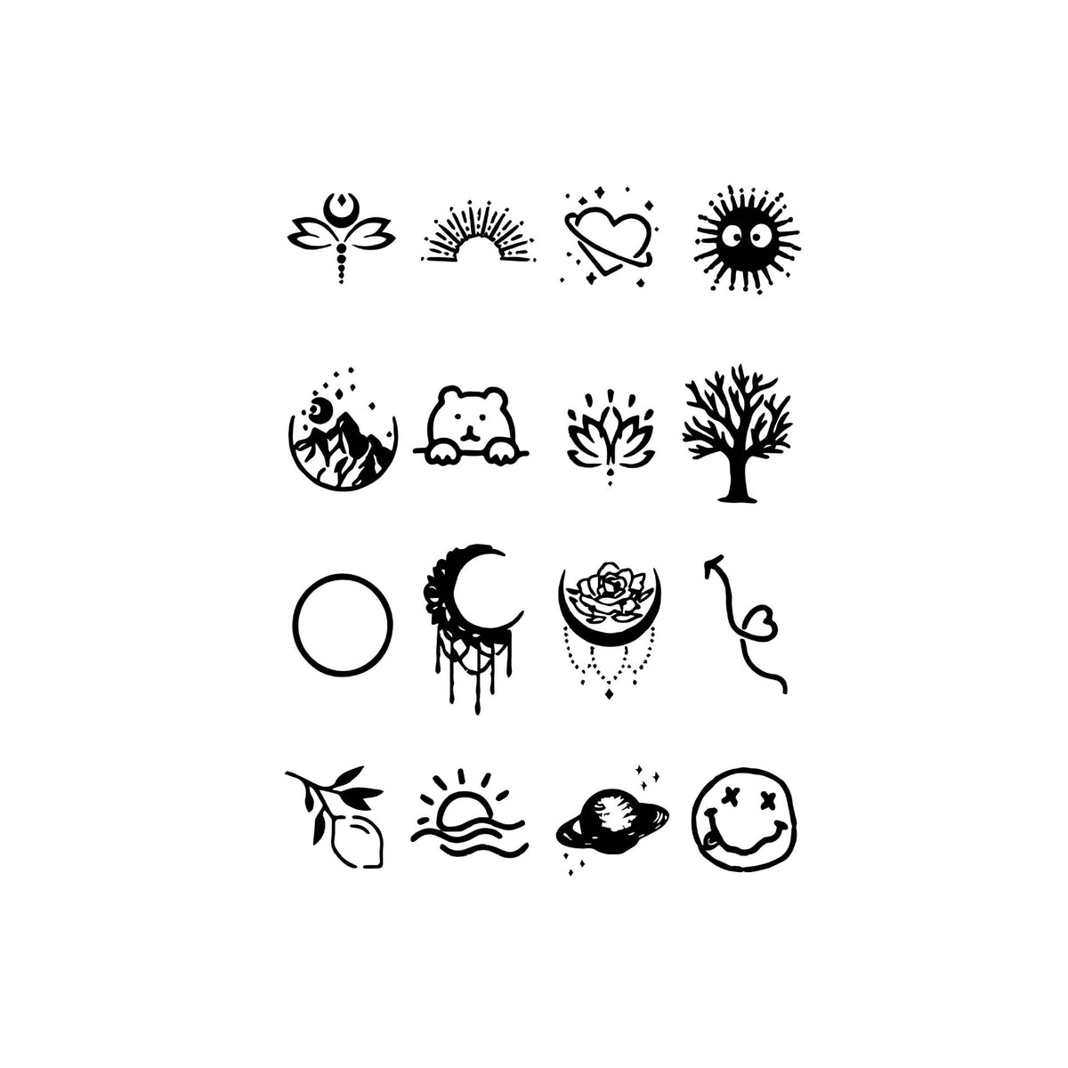 Sticker de tatouage semi-permanent à base de plantes