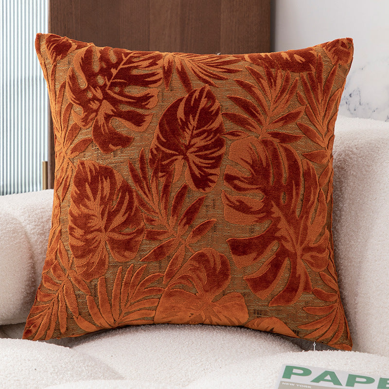 Coussin d'érable Coussin dossier oreiller Grande housse de boulon côté lit avec tissu coupé-pile