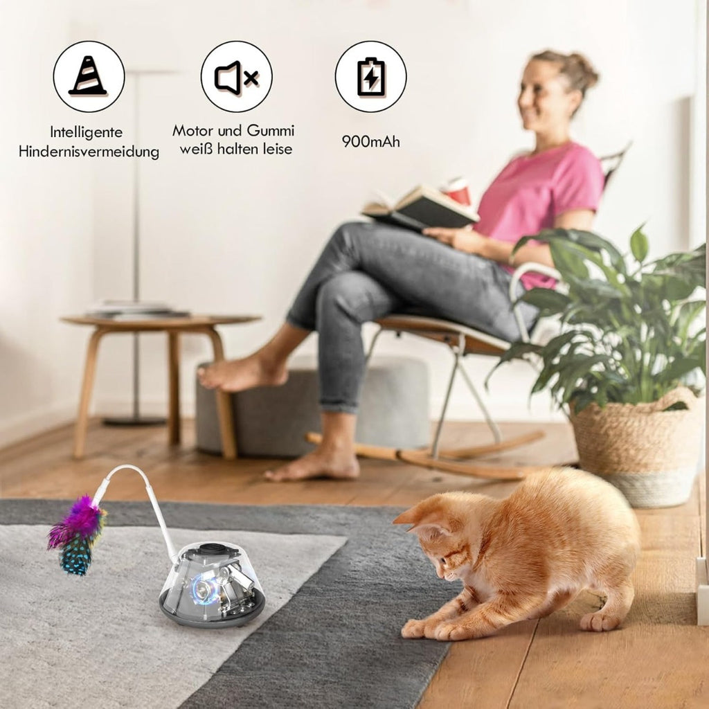 PT2021 Jouet de chat en noir – pour jouer actif et entertaining